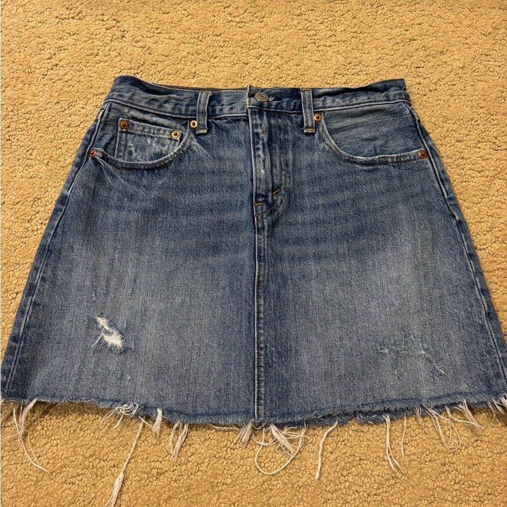 Levi's Blue Denim Mini Skirt